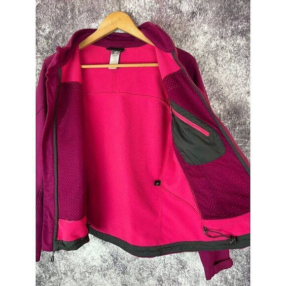 Patagonia PolarTec WindBloc Fuchsia Pink Full Zip Oockets Jacket Soft shell Smal - Picture 12 of 16